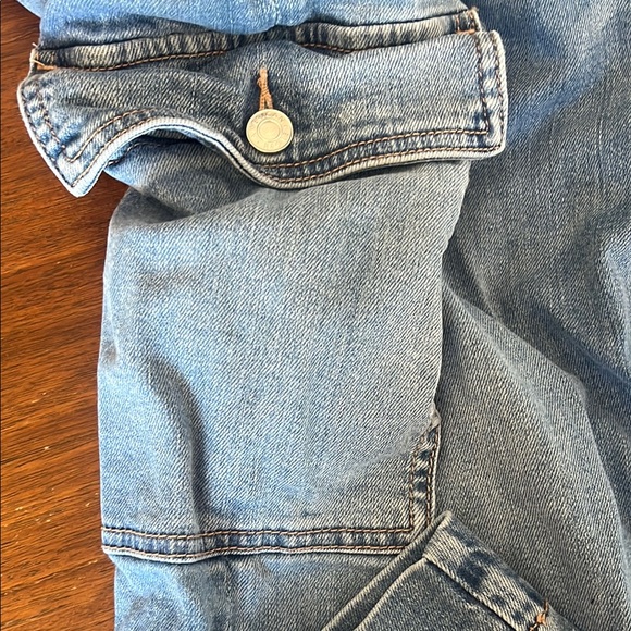 American Eagle Outfitters Blue Flare Wide Leg Jeans - Picture 3 of 7